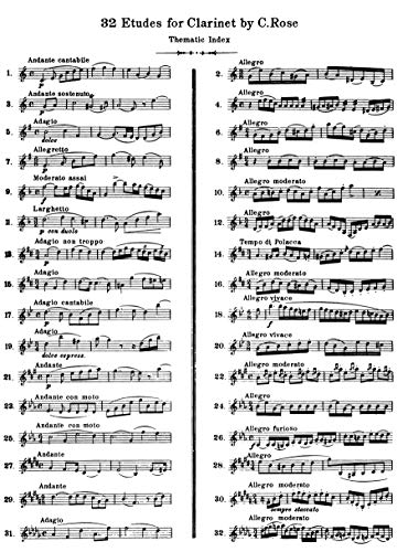 image for Dover Publications 32 Etudes and 40 Studies for Clarinet (Dover Chambe