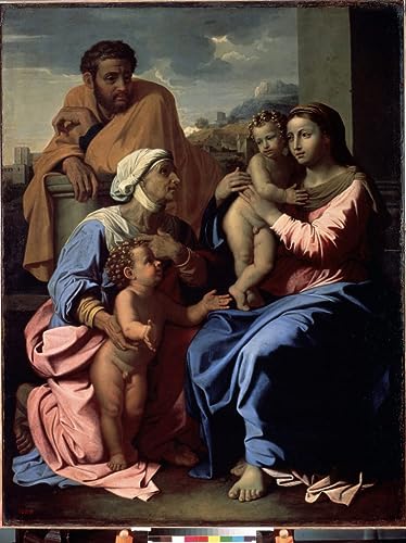 Poster La Sainte Famille Nicolas Poussin toile deco murale bureau