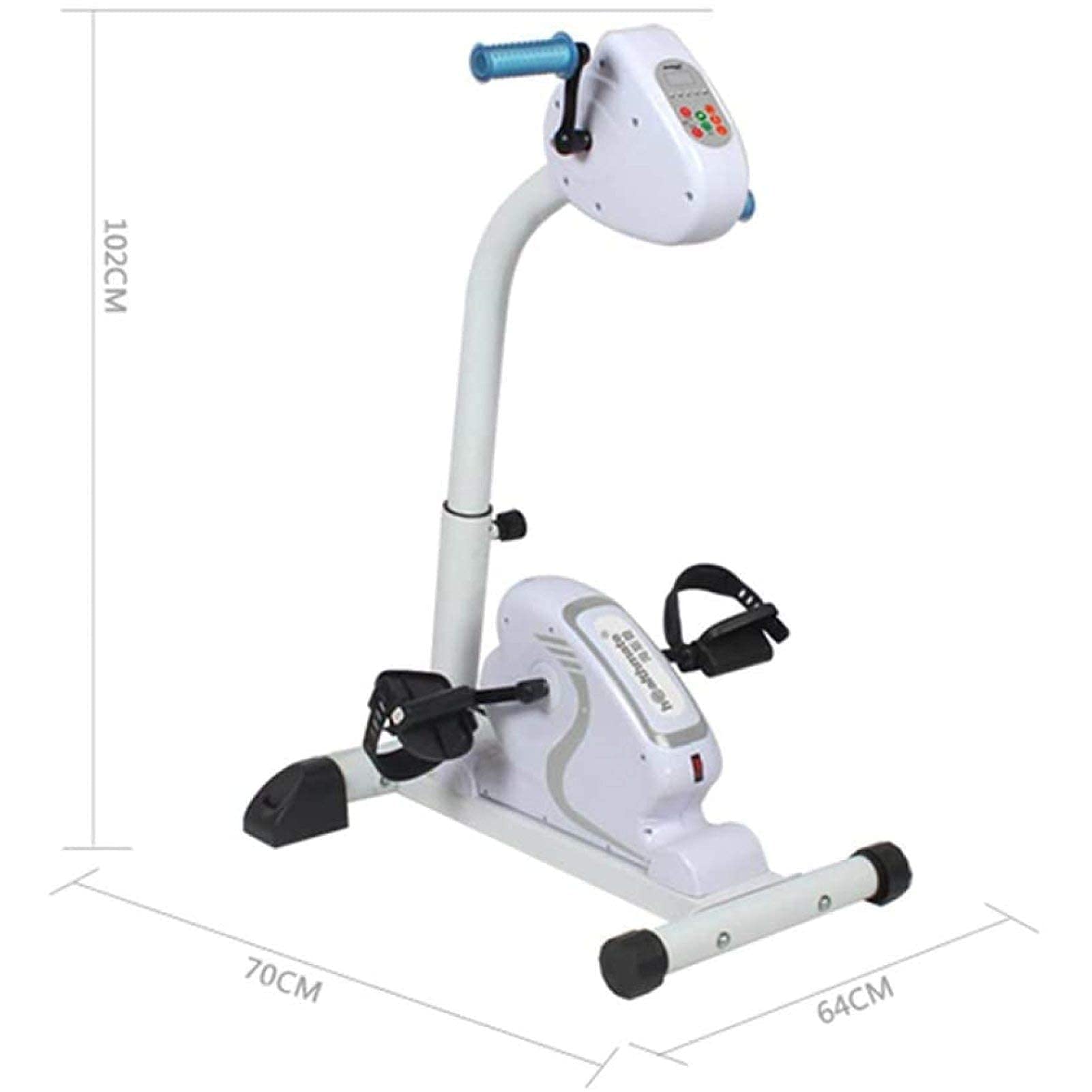 Rower sportowy ze wspomaganiem pedałowania, elektryczny rower rehabilitacyjny, stacjonarny rower fitness, sprzęt rehabilitacyjny z regulowanym biegiem (rozmiar: A)