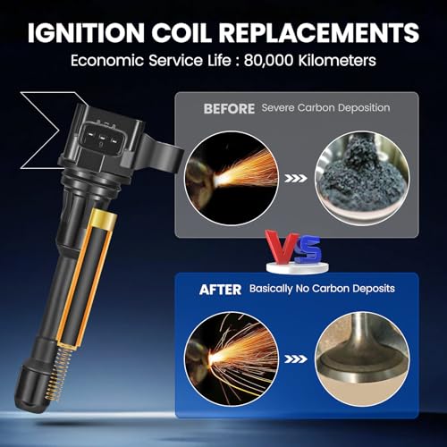 Image of 8-Pack UF677 Ignition Coils Compatible with INFINITI QX80 2014-2021 /QX56 2011-2013, Compatible with Nissan Armada 2017-2020 5.6L V8- Replaces 224481LA0B, 224881LA0B, IGC0083
