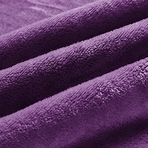 Image of BEDELITE Fleece Blanket Purple Throw Blankets for Couch & Bed, Luxury Plush Cozy Fuzzy Blanket 50 inch x 60 inch, Super Soft Warm Lightweight Throw Blanket for Travel Camping