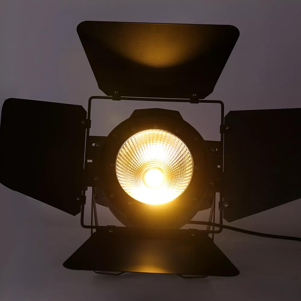 100W COB LED Bühnenbeleuchtung 2 in1 DJ Par Licht Theaterscheinwerfer Kinolampe Scheinwerfer Bühnenlicht Strahler Warmweiß/Kaltweiß Lichteffekt Studioleuchte