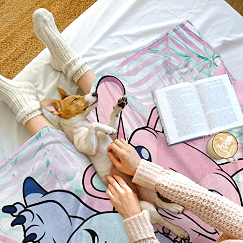 Anime Blanket Lightweight Flannel Blankets Cartoon Throws Blankets Soft Cozy Bedding For Kids Adults Gifts All Season 40"X50" #TOP2