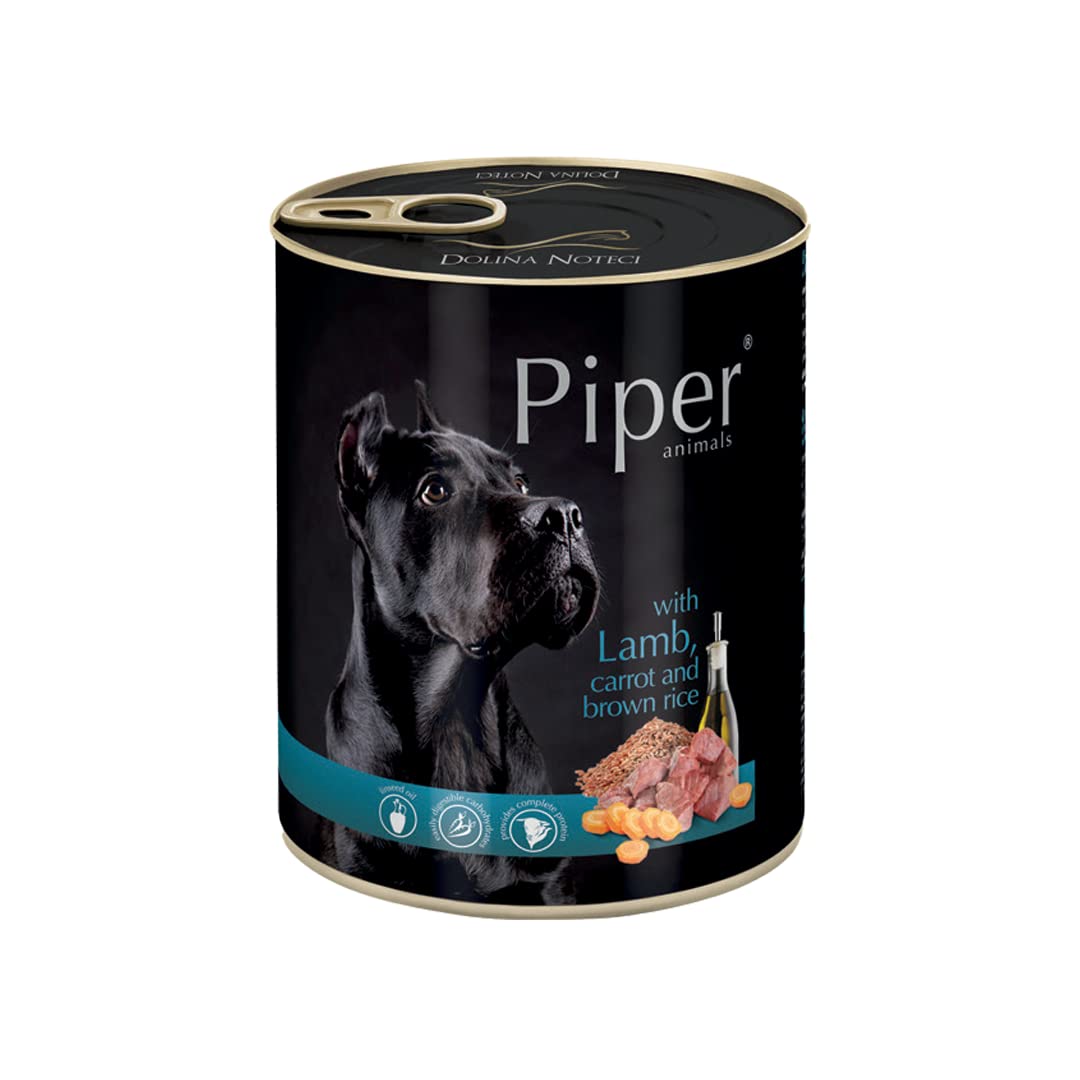 Dolina Noteci Piper with lamb, carrot and brown rice - Wet dog food 800 g