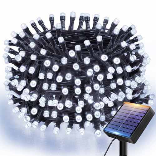 btfarm 6M 60 LED Solar Lichterkette Aussen, IP65 Wasserdicht...