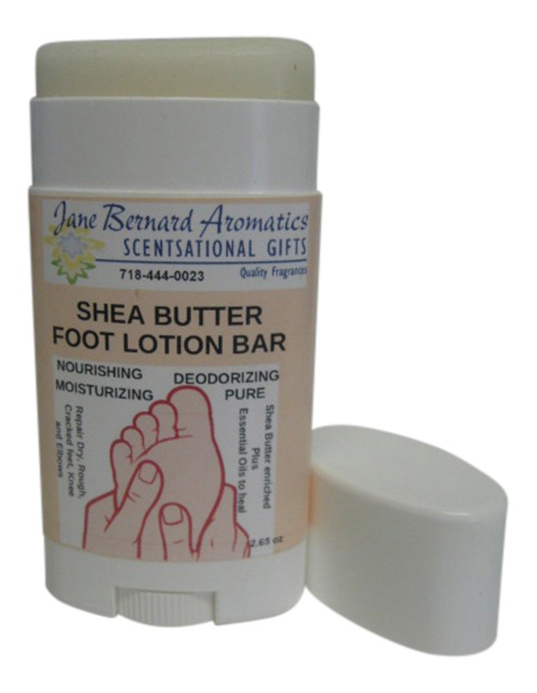 Shea Butter Home Made Foot Lotion Bar in Twist Up Tube | Solid with Nourishing Ingredients to Aid Dry Cracked Feet, Heels, Knees and Elbows