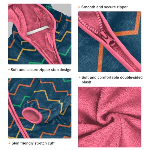 GuoChe Colorful Wave Pattern Fleece Jacket Baby Boy3