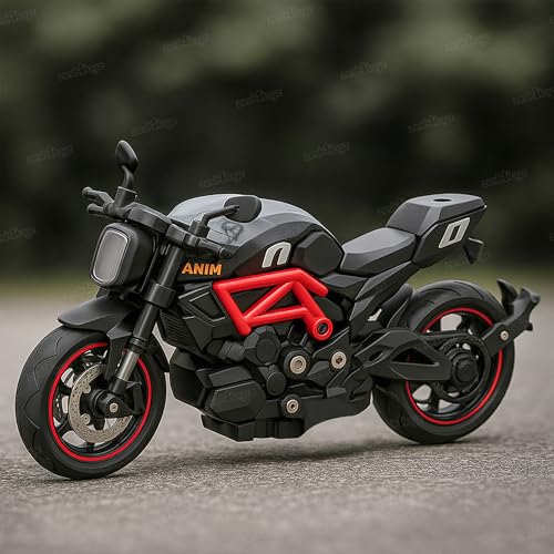Image of Zest 4 Toyz Bike Toy for Kids Toy Motorcycle Bike 1:14 Miniature Collectible Pull Back Action Realistic Design Bikes for Adults and Kids 6-12 Years - (Random Design) Pack of 1