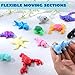JOYIN 12 Pcs 3D Printed Ocean Animals Set, Mini Animals 3D Printed Toys - Cute Articulated Flexible Figurines Fidget Toys for Party Favors Birthday Gifts Desk Pets Office Home Decor