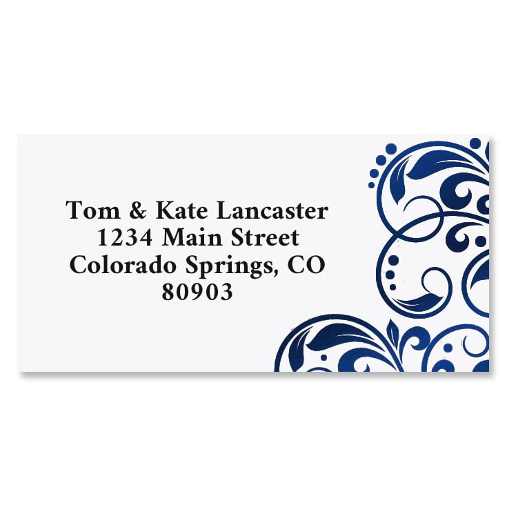 Patriotic Map Address Labels - 144 Personalized Self-Adhesive Labels 1-1/8x2-1/4"