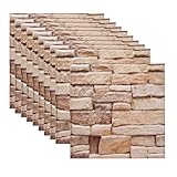 Diseño de estructura 3D: Con su diseño vintage 3D en aspecto de ladrillo, esta placa decorativa de pared se destaca por sus detalles fieles a la naturaleza que la hacen parecer real. Crea la ilusión de una auténtica pared de ladrillo y da a tu hogar un aspecto completamente nuevo
