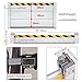 Flood Protection Barrier, Aluminum Alloy Water Deflector for Garage, Basement, Front Door, Driveway, 150x40cm, with Reflective Warning Strips