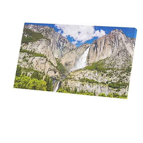 Toile Imprimée Yosemite Cascade pour Transformer un Mur Vide en Paysage Escalade