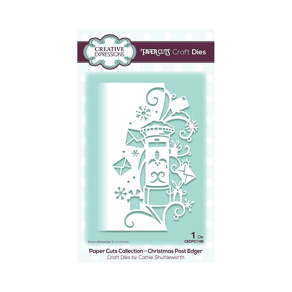 Paper Cuts Christmas Post Edger Craft Die by Creative Expressions
