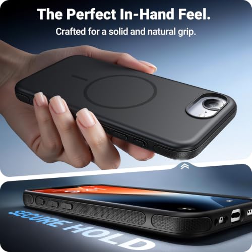 RIOBIO for iPhone 17e Case with Screen Protector, Magnetic PC Cover, Black - image 6