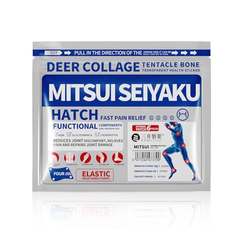 Pain Relief Patch DRMITSUI Patches for Back Neck Shoulder and Knee Discomfort Up to 8 Hour Comfort Flexible Patch for Muscle and Joint Soreness 6 Count