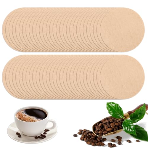 800 PCS Espresso Coffee Filters, 53 mm Round Unbleached Disposable Filters