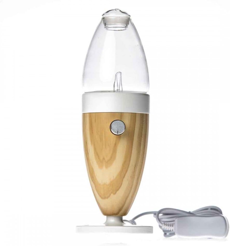 Olia 92418 Essential Oils Diffuser by Nebulisation Glass and Wood