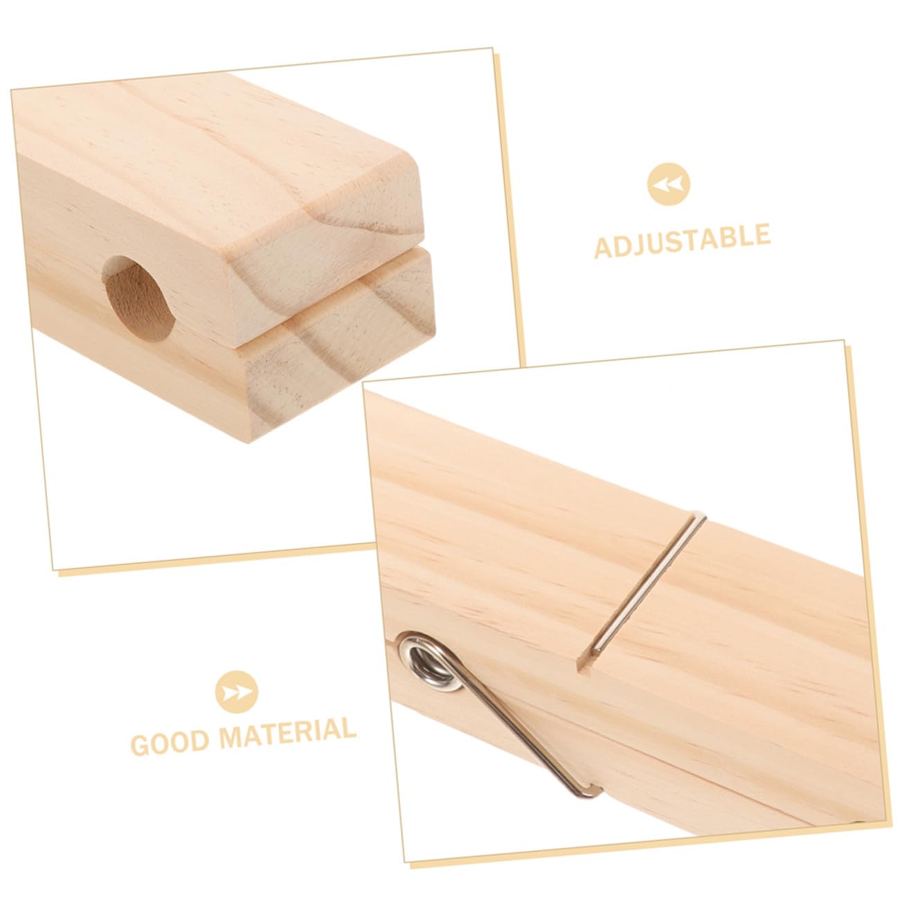 2stücke Jumbo Holz-Klammer Handtuchhalter Großes Landhaus Stil Holz-waschklammern Für Bad Badezimmer-Dekoration Einfach Montage Ohne Bohren