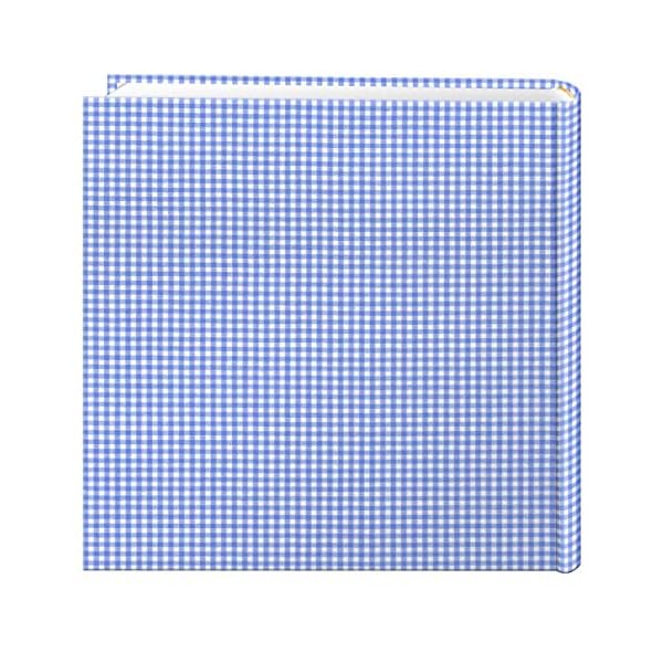 Pioneer Fotoalbum, 200 Taschen, Gingham-Stoffrahmen, für 10,2 x 15,2 cm Drucke, Blau – Bild 3
