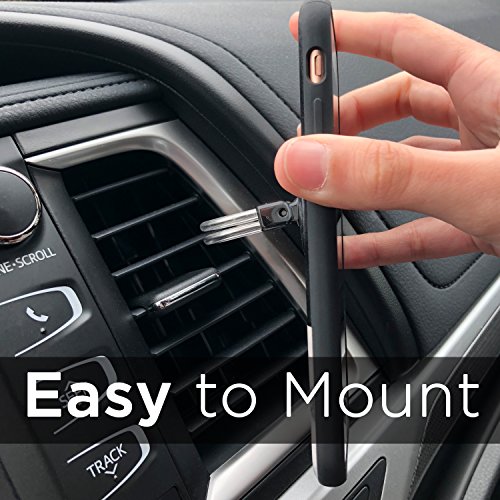 Aduro Phone Ring Holder [3-In-1] - Phone Ring, Phone Stand, Phone Car Vent Mount, Finger Grip Phone Holder For All Iphone, Samsung Galaxy (Black) #TOP4