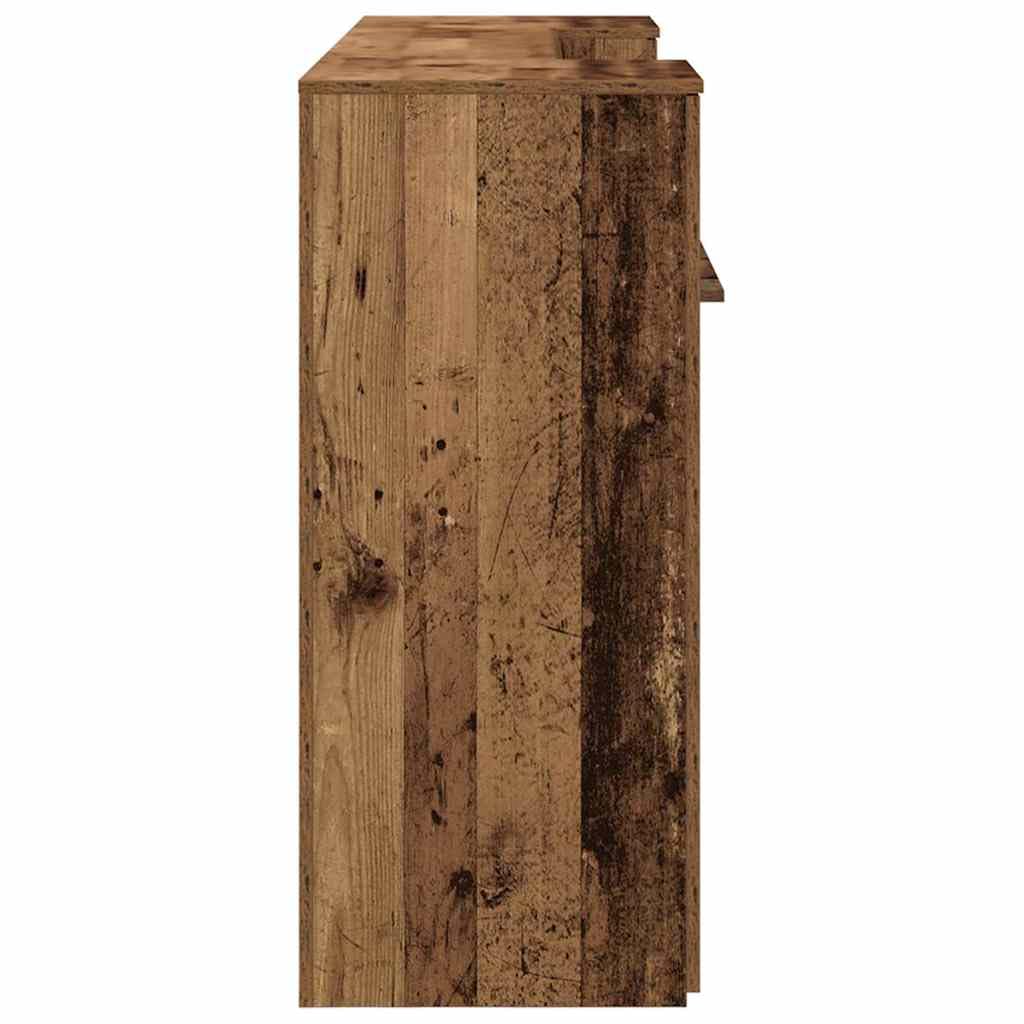 vidaXL Banco Reception Legno Vecchio 200x50x103,5 cm Legno Multistrato, bancone Reception, bancone Reception Salone, bancone Reception Bar, Front Desk