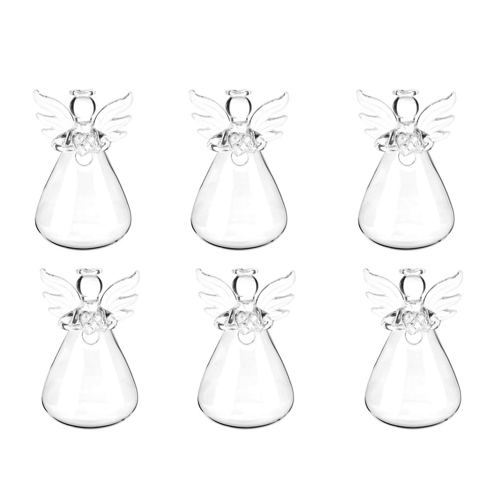 Baoblaze Natural 6 Pcs Flower Of Angel Plant Stand Hanging Vase