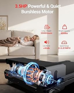 CURSOR FITNESS Foldable Treadmill for Home with 20% Incline, 14KM/H Folding Treadmills with Handles, Portable Indoor Running Machine with 180KG Weight Capacity, Large Running Belt and LED Touch Screen