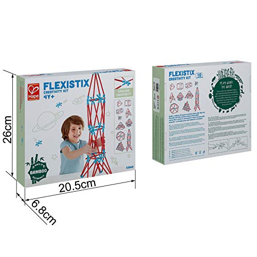 Hape Flexistix Stem Building Creativity Kit, Featuring 133 Multi-Colored Bamboo Pieces #TOP5