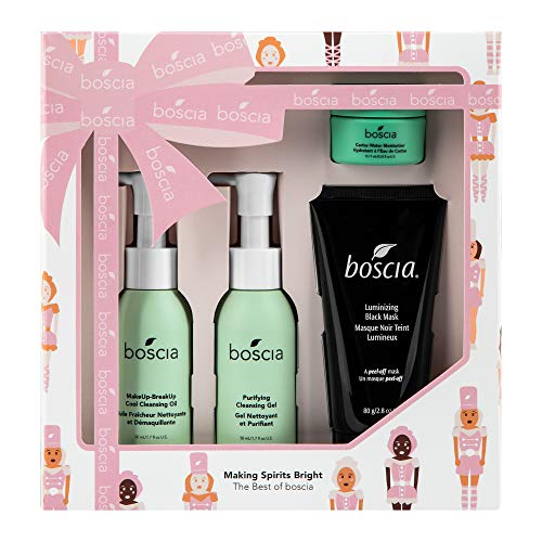 boscia Making Spirits Bright: The Best of boscia - Vegan, Cruelty-Free, Natural and Clean Skincare | boscia Limited Edition Best-Sellers Bundle