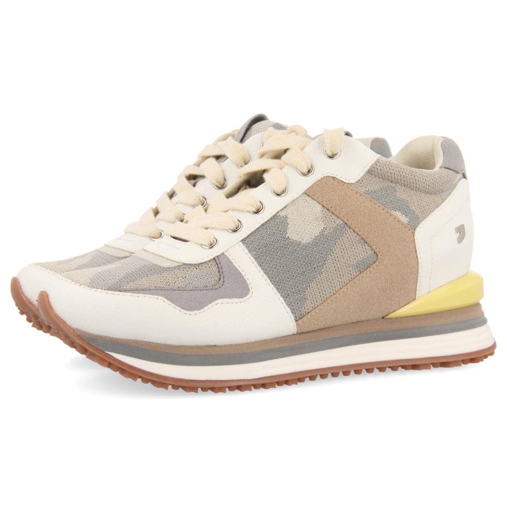 Sneakers da Donna con Zeppa Interna E Stampato Camouflage Vesper
