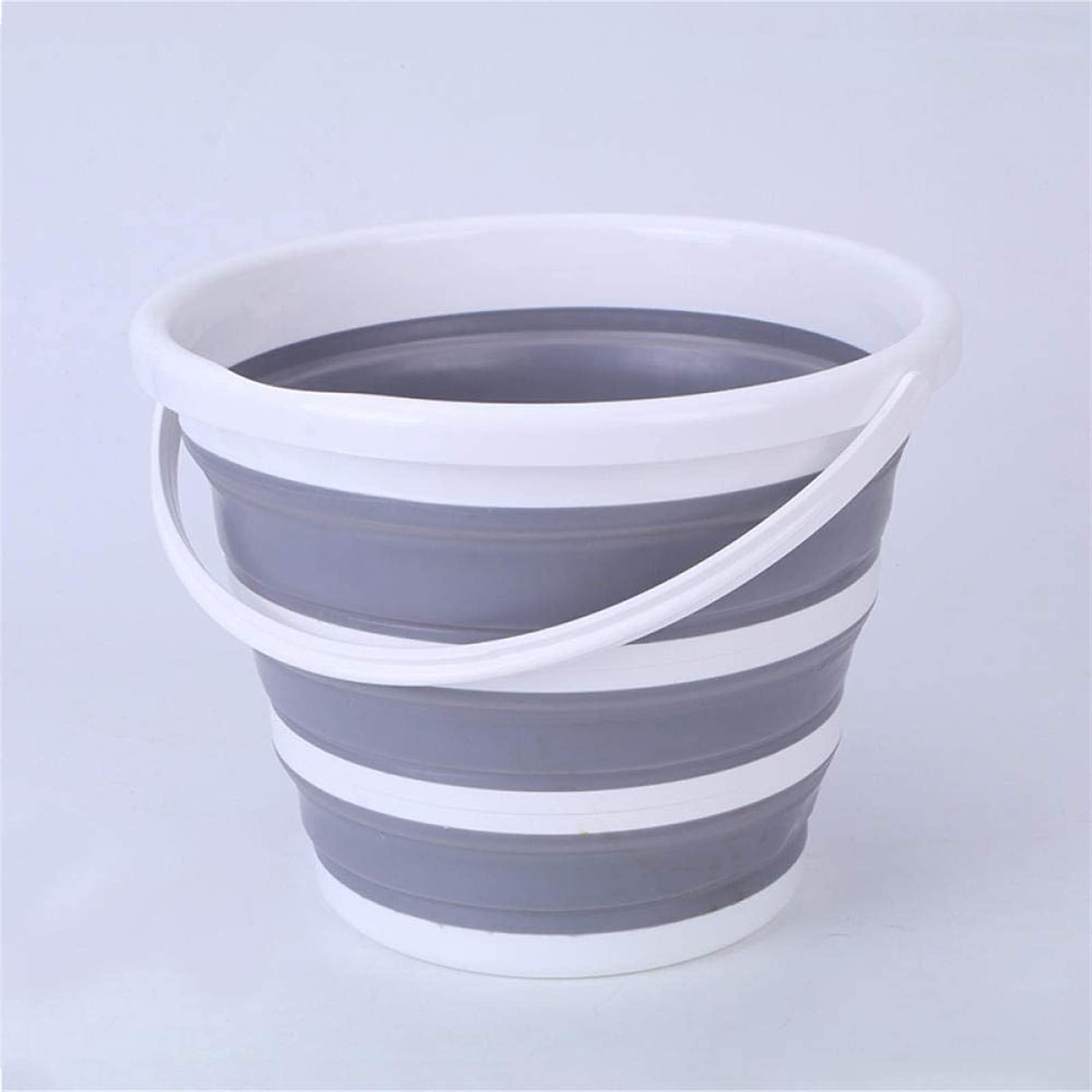 Seau pliable 10L silicone portable pour vaisselle cuisine et extérieur