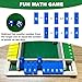 EASTLOONG Shut The Box Game, Board Game, Shut The Box-Wooden Dice Games Four-Sided Flip Card Game Toys, Wooden Dice Games for 4 Players