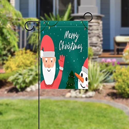 Drapeau de jardin Père Noël 30x45 cm double face décor extérieur