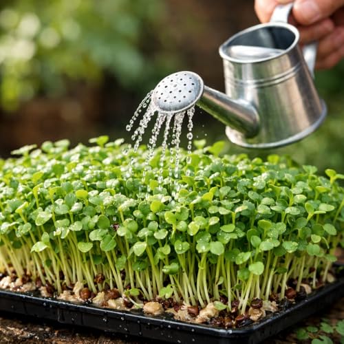 Image of Mustard Microgreen Seeds, Chemical-Free Non-GMO, 100 gm Pack with Coco Disk, Rich in Antioxidants and Nutrients, Grown in India