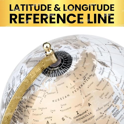 Image of Zest 4 Toyz Educational World Globe for Study With Magnifying Glass | 12 inch Height | Globe for Kids | Educational Learning Toy | Perfect for Learning | Perfect for Kids