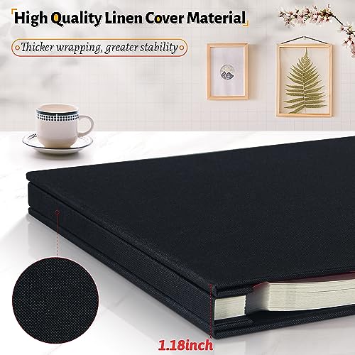 Photo Album Self Adhesive Scrapbook 40 Pages Large Photo Book for 4x6.5x7.4x10 Inch Pictures DIY Album for Baby Wedding Family Travel Birthday Gifts with Metallic Pen