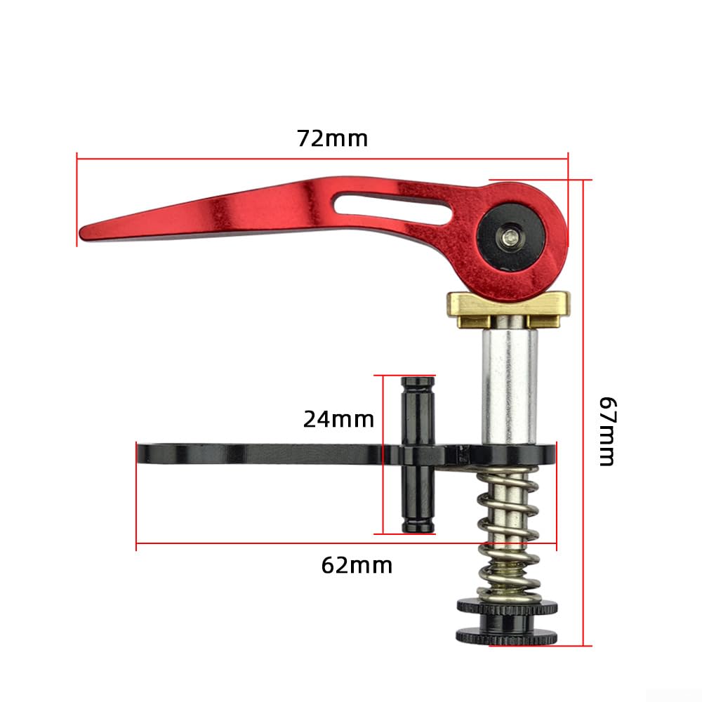 Collier De Serrage Rapide Pour Tige De Selle Vélo - Alliage Aluminium 25.4mm, Boucle Verrouillage