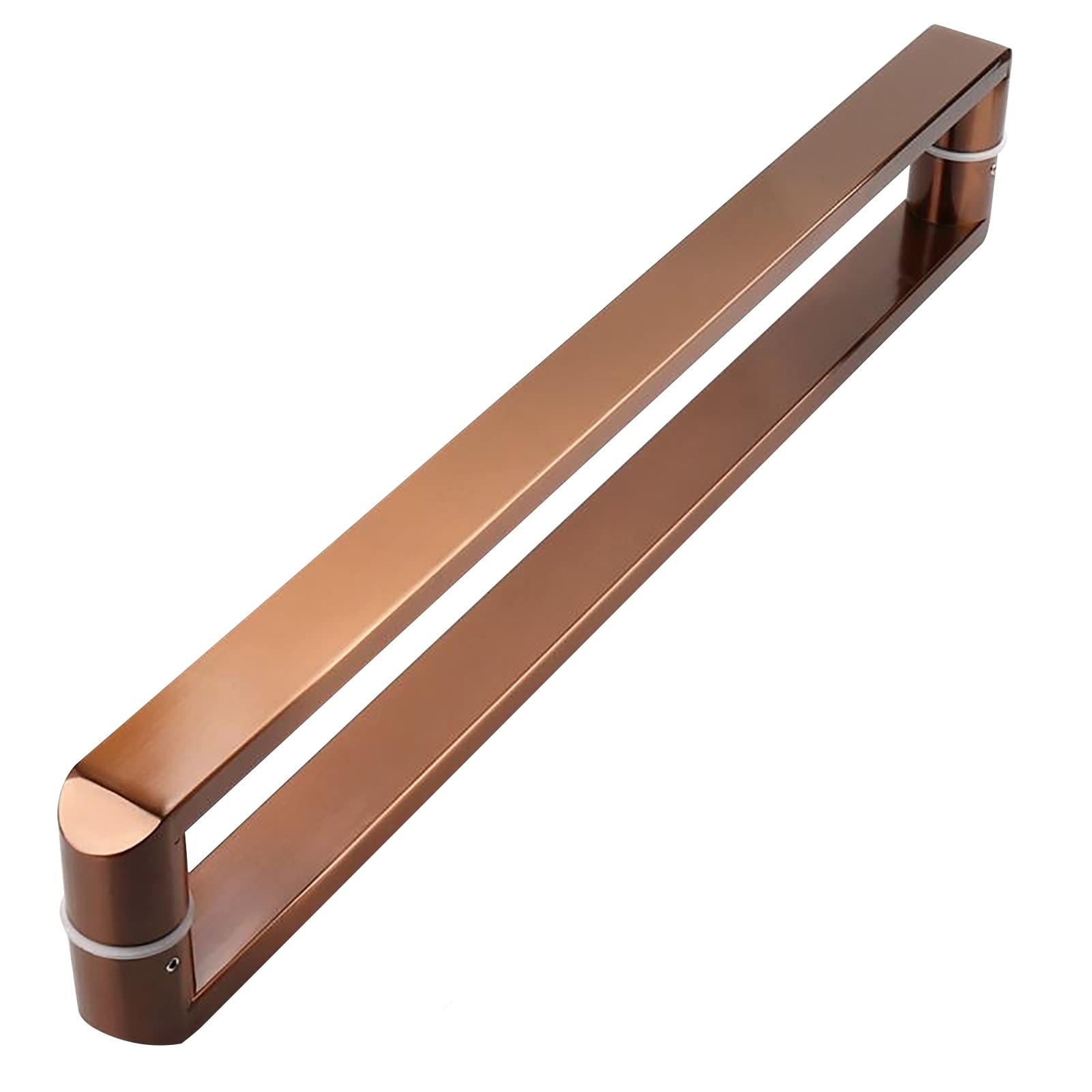 CWCQGH Sliding Door Handle Door Handle Stainless Steel Door Handle Handle, Double-Sided Sliding Door Handle,Rose Gold-54cm/21inch