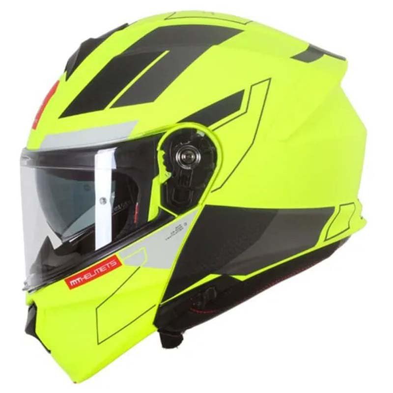 Casco Moto Modular MT FU935SV Genesis SV TALO C3 Amarillo Mate Talla XS con Gafa Solar HOMOLOGADO