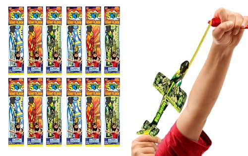 2GoodShop Slingshot Plane Glider w/Rubber Band Launcher 2340-12p