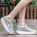 Imagen de Minjet Mujer Malla Zapatos para Caminar Plataforma Calzado Deportivo de cuña Casual Mocasines Running Transpirable Ligero Zapatillas