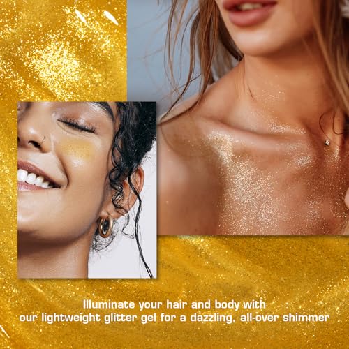 Tintation Glitter Spray Brillo Dorado para Cabello y Cuerpo miniatura 2
