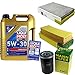 Produktbild QR-PARTS 69376593 Filter Set Inspektionspaket 5 Liter Motoröl Longlife III 5W-30 MANN-FILTER Innenraumfilter Luftfilter Ölfilter