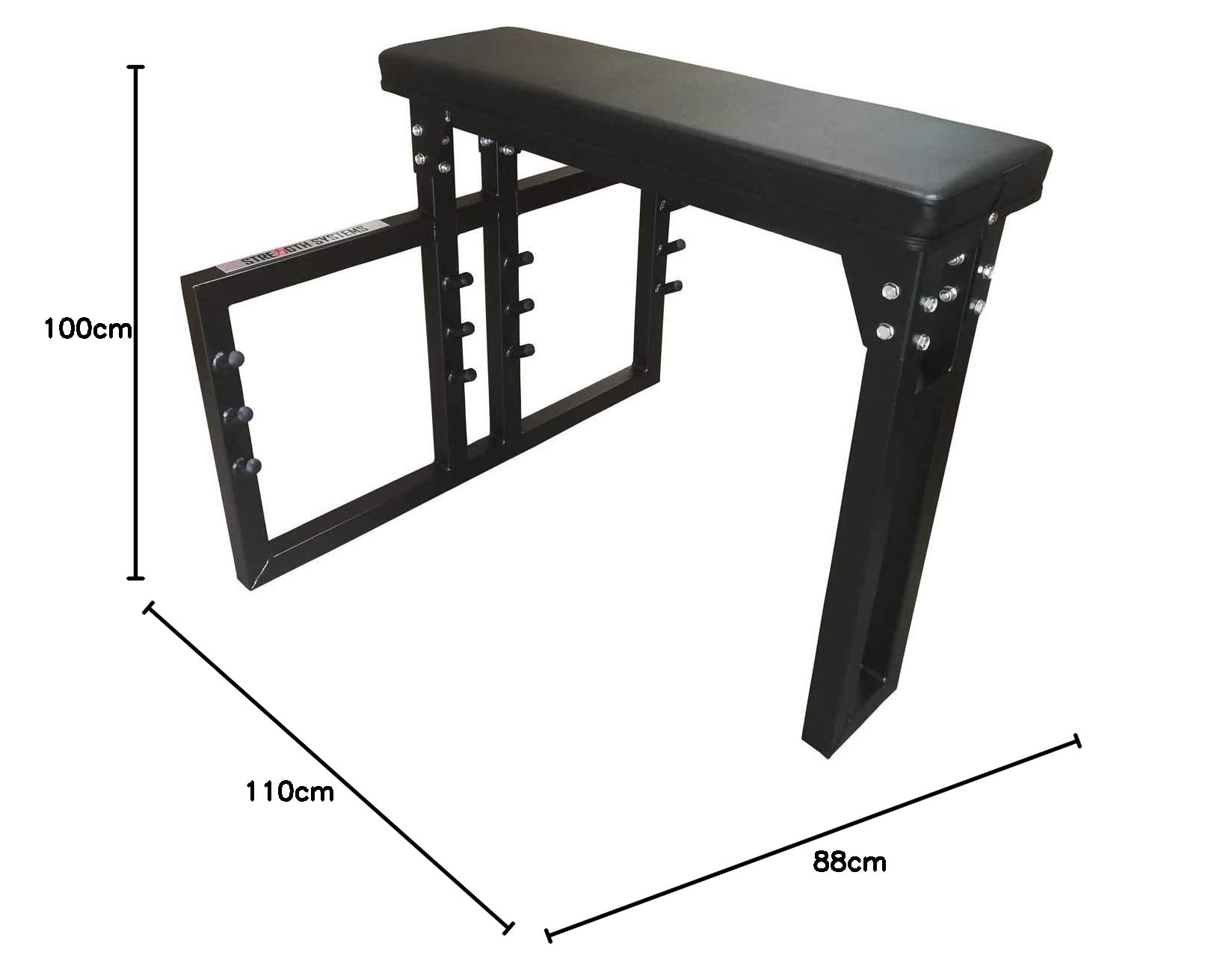 Strength Shop - Banc de rameur chinois Seal Row/Banc d'isolement pour la poitrine Supported LAT Row Bench – Supports de barre supportés jusqu'à 150 kg