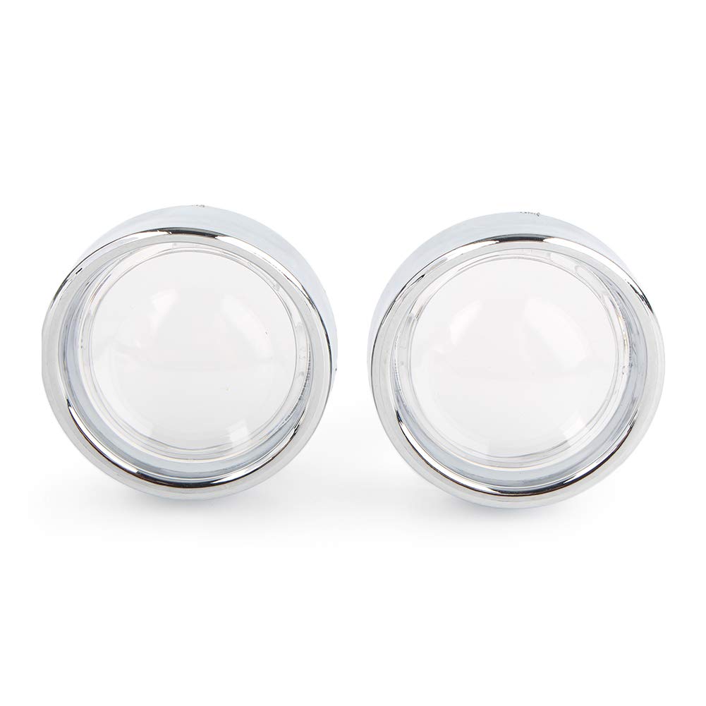 Cnfang4 Turn Signal Lens Visors Light Indicator Lamp Covers Plastic White Motorbike for Harley Dyna for Softail Touring For Sportsters