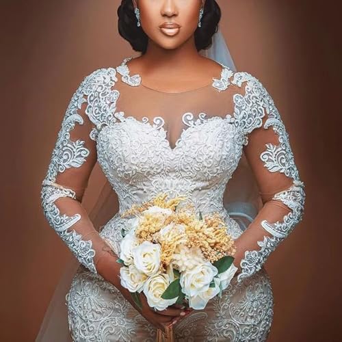 Vintage Wedding Dresses for Bride Plus Size Beach Bridal Gown Elegant Lace Appliqued Bridal Wedding Dress3