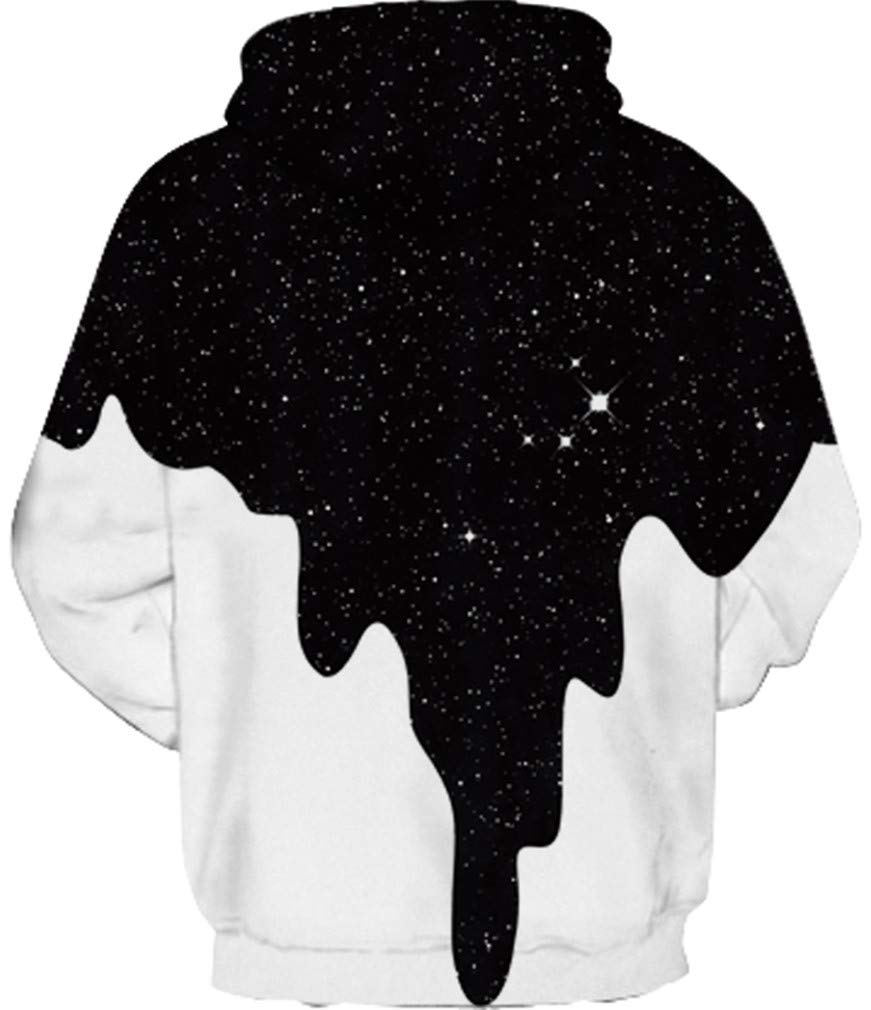 Ocean Plus Bambini e Ragazzi Manica Lunga Galassia Felpe con Cappuccio Colorato Casuale Felpa Maglione Camicia con Cappuccio per Bambini