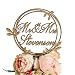 Personalisiert Herr und Frau Hochzeit Kuchen Topper mit Nachname, Mr & Mrs Kuchendeckel, Cake topper Tortenstecker, verschiedene Farben, Custom Familienname, Hochzeitstorte, Tortentopper, Kuchendeko