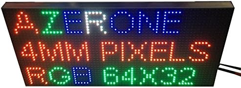 AZERONE Led matrix pixel 4MM Pitch led panels digital led module indoor led display screen rgb led board 2121SMD 64x32 Dots (P4 256x128mm)
